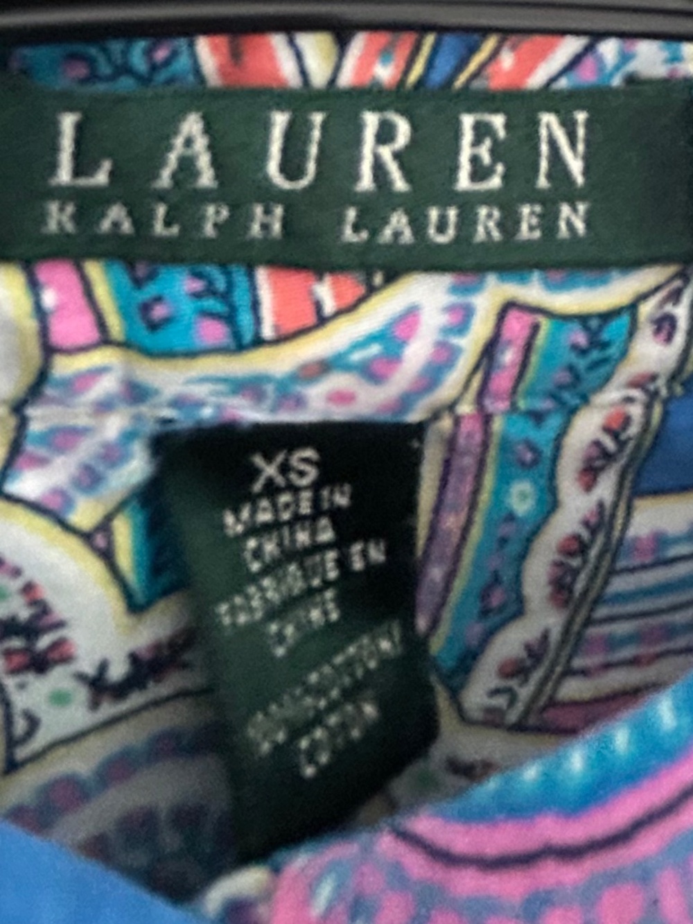 Ralph Lauren Paisley blouse
